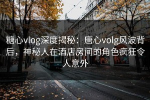 糖心vlog深度揭秘：唐心volg风波背后，神秘人在酒店房间的角色疯狂令人意外