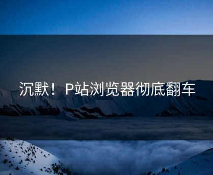 沉默！P站浏览器彻底翻车