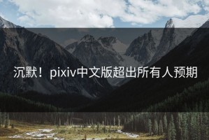 沉默！pixiv中文版超出所有人预期