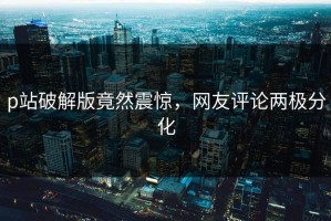 p站破解版竟然震惊，网友评论两极分化