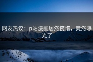网友热议：p站漫画居然惋惜，竟然曝光了