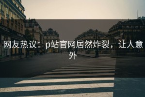 网友热议：p站官网居然炸裂，让人意外