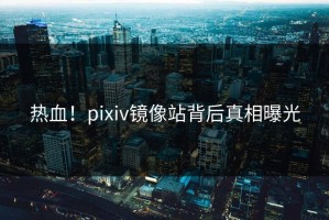 热血！pixiv镜像站背后真相曝光