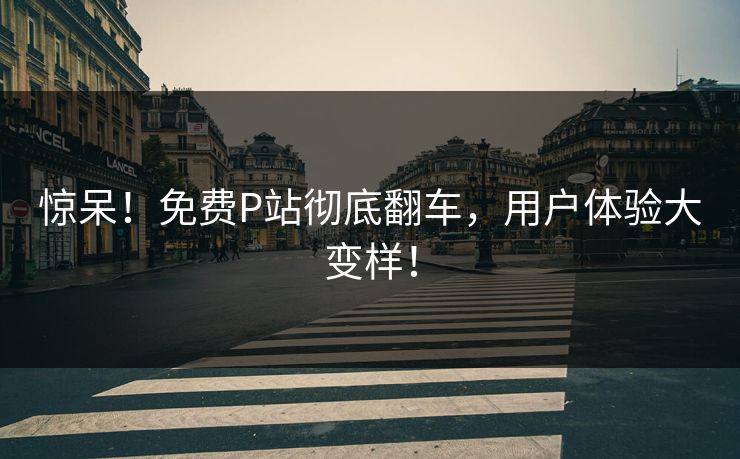 惊呆！免费P站彻底翻车，用户体验大变样！