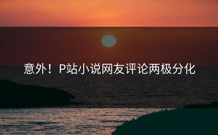 意外！P站小说网友评论两极分化