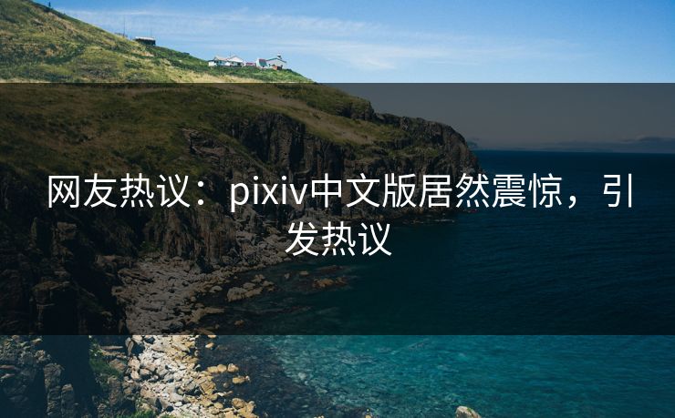 网友热议：pixiv中文版居然震惊，引发热议