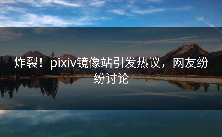 炸裂！pixiv镜像站引发热议，网友纷纷讨论