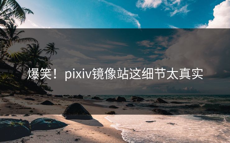 爆笑！pixiv镜像站这细节太真实