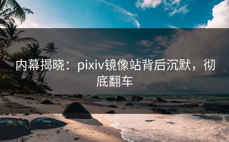 内幕揭晓：pixiv镜像站背后沉默，彻底翻车